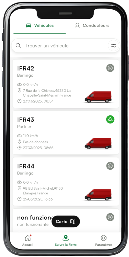 Flottech - Application de geolocalisation